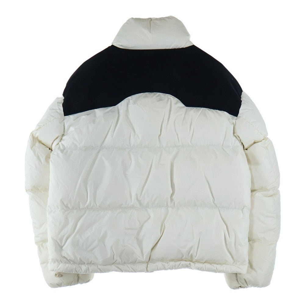 MONCLER(モンクレール) ×Palm Angels Nevin Short Down Jacket ×パームエンジェルス フロントロゴワッペン付きダウンジャケット H209L1A00002 M2341 ホワイト