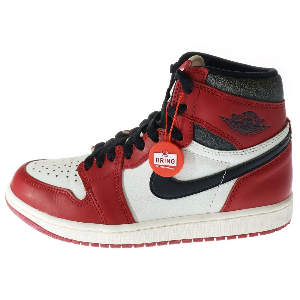 NIKE(ナイキ) LOST&FOUND DZ5485-612 エアジョーダン1 ロストアンドファウンド シカゴ ハイカットスニーカー US7/25.0cm レッド/ホワイト