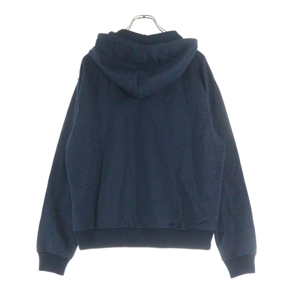 LOUIS VUITTON(ルイヴィトン) 25AW LVロゴ刺繍 シルクブレンドシグネチャーフーディ スウェットパーカー RM252MQ UQQ HTY49W ネイビー