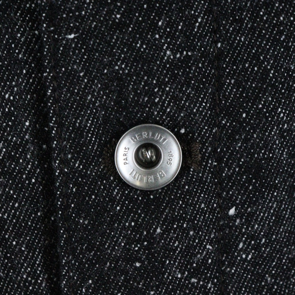 Berluti(ベルルッティ) 裏地カリグラフィー柄 ブラックデニムジャケット R27ODL15CPAA グレー