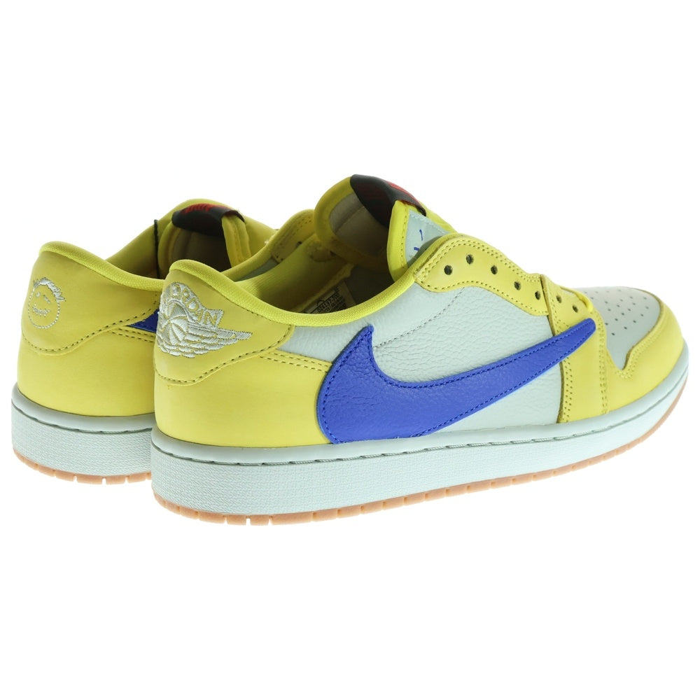 NIKE(ナイキ) ×TRAVIS SCOTT WMNS AIR JORDAN 1 RETRO LOW OG CANARY DZ4137-700 ウィメンズ エアジョーダン1 カナリー ローカットスニーカー イエロー US10.5/28.5cm