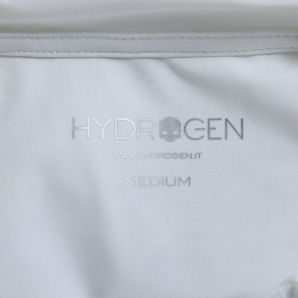 HYDROGEN(ハイドロゲン) スカルロゴプリントナイロンジップアップパーカー ホワイト