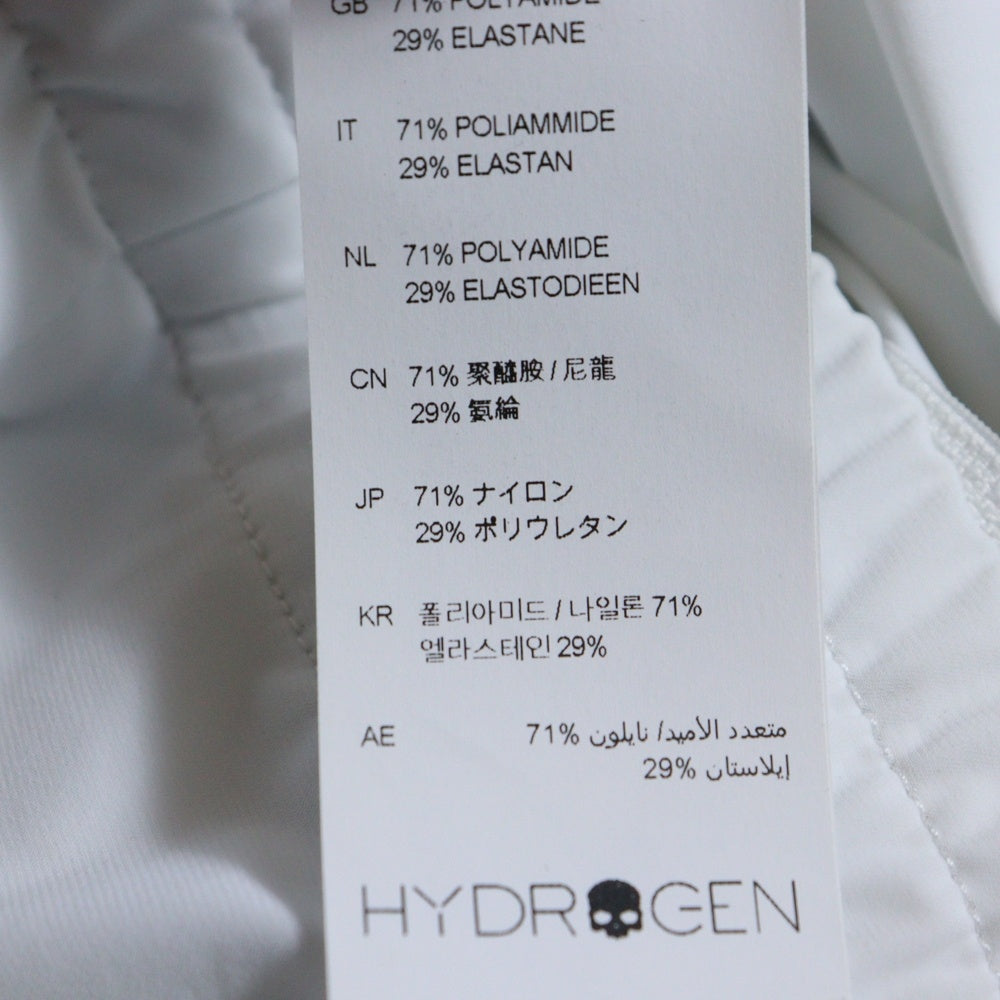 HYDROGEN(ハイドロゲン) スカルロゴプリントナイロンジップアップパーカー ホワイト