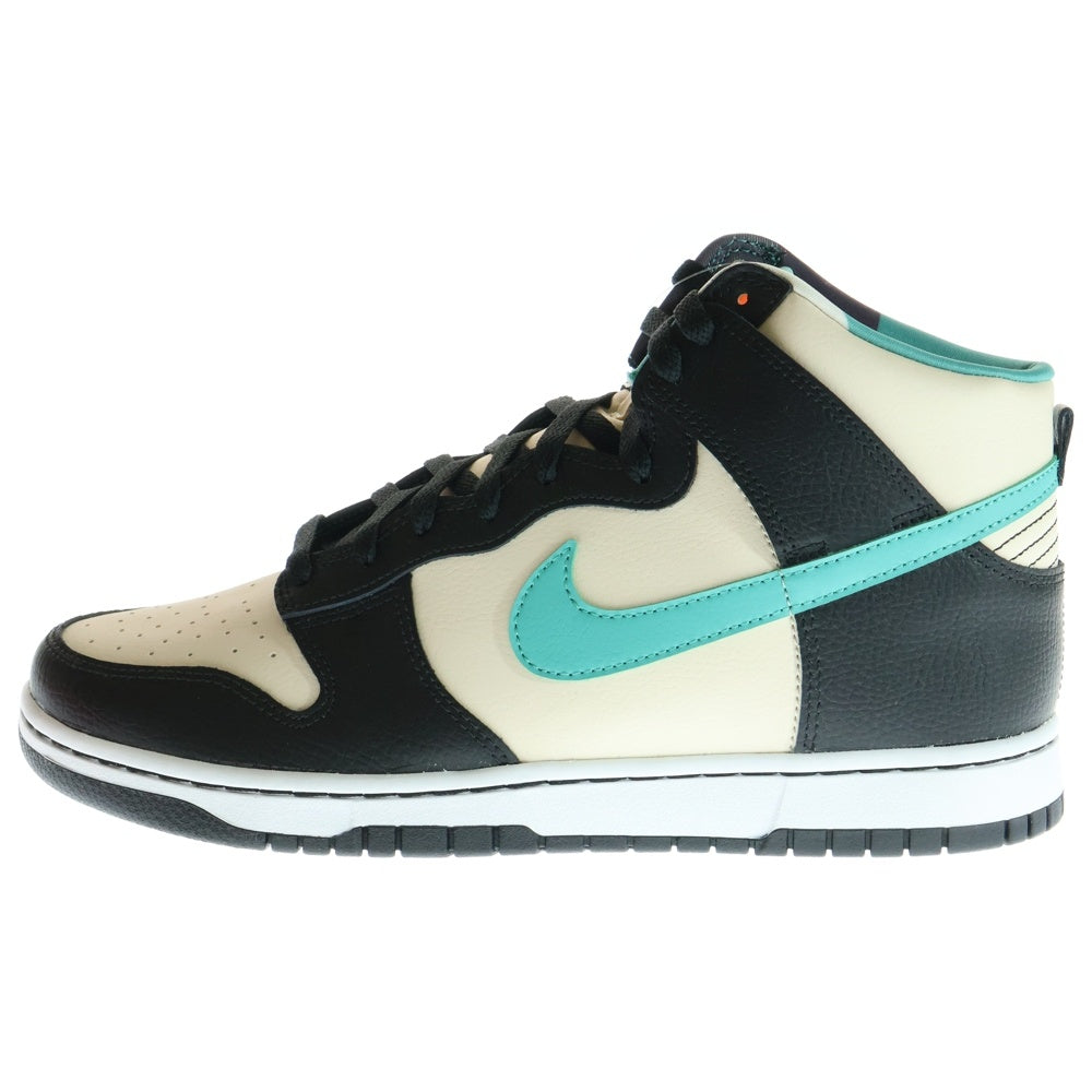 NIKE(ナイキ) DUNK HIGH RETRO EMB PEARL WHITE DO9455-200 ダンク パールホワイト ハイカットスニーカー ブラック/ホワイト US10/28.0cm