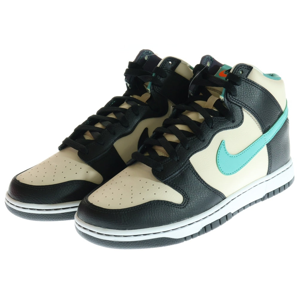NIKE(ナイキ) DUNK HIGH RETRO EMB PEARL WHITE DO9455-200 ダンク パールホワイト ハイカットスニーカー ブラック/ホワイト US10/28.0cm