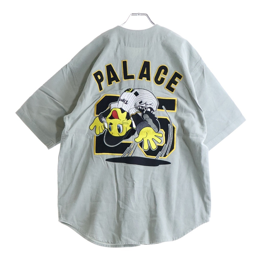 Palace Skateboards(パレススケートボーズ) 阪神タイガース BB SHIRTS ベースボールシャツ グレー RN-150137