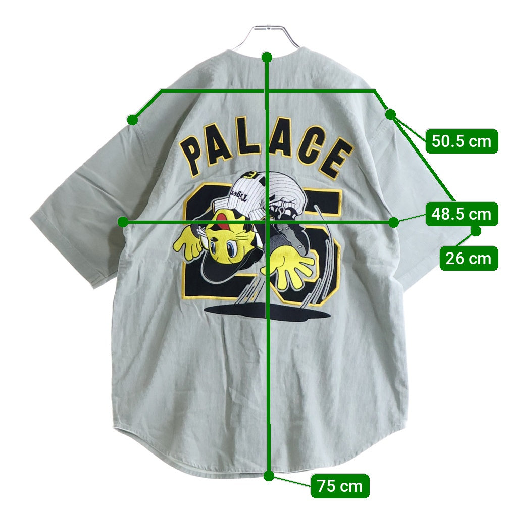 Palace Skateboards(パレススケートボーズ) 阪神タイガース BB SHIRTS ベースボールシャツ グレー RN-150137