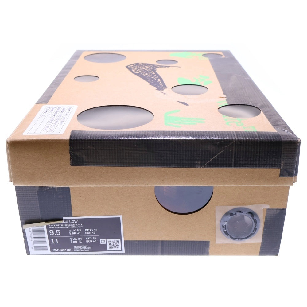 NIKE(ナイキ) ×OFF-WHITE DUNK LOW 1 of 50 Black DM1602-001 50×オフホワイト ダンク ローカットスニーカー ロット50 ブラック US9.5/27.5cm