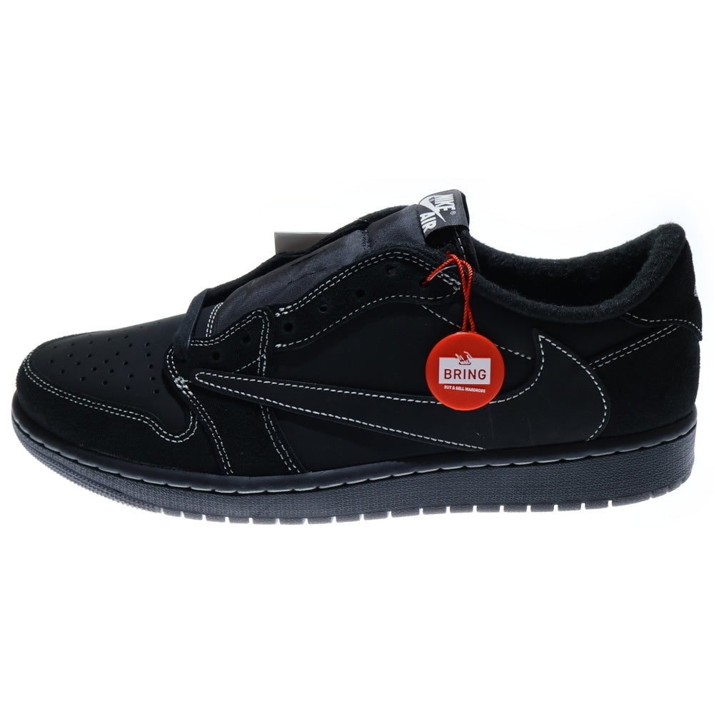 NIKE(ナイキ) ×TRAVIS SCOTT AIR JORDAN 1 LOW OG SP BLACK PHANTOM DM7866-001 エアジョーダン1 ブラックファントム ローカットスニーカー US11/29.0cm ブラック