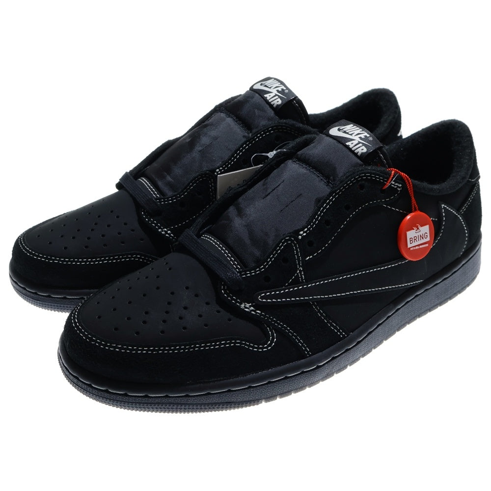 NIKE(ナイキ) ×TRAVIS SCOTT AIR JORDAN 1 LOW OG SP BLACK PHANTOM DM7866-001 エアジョーダン1 ブラックファントム ローカットスニーカー US11/29.0cm ブラック