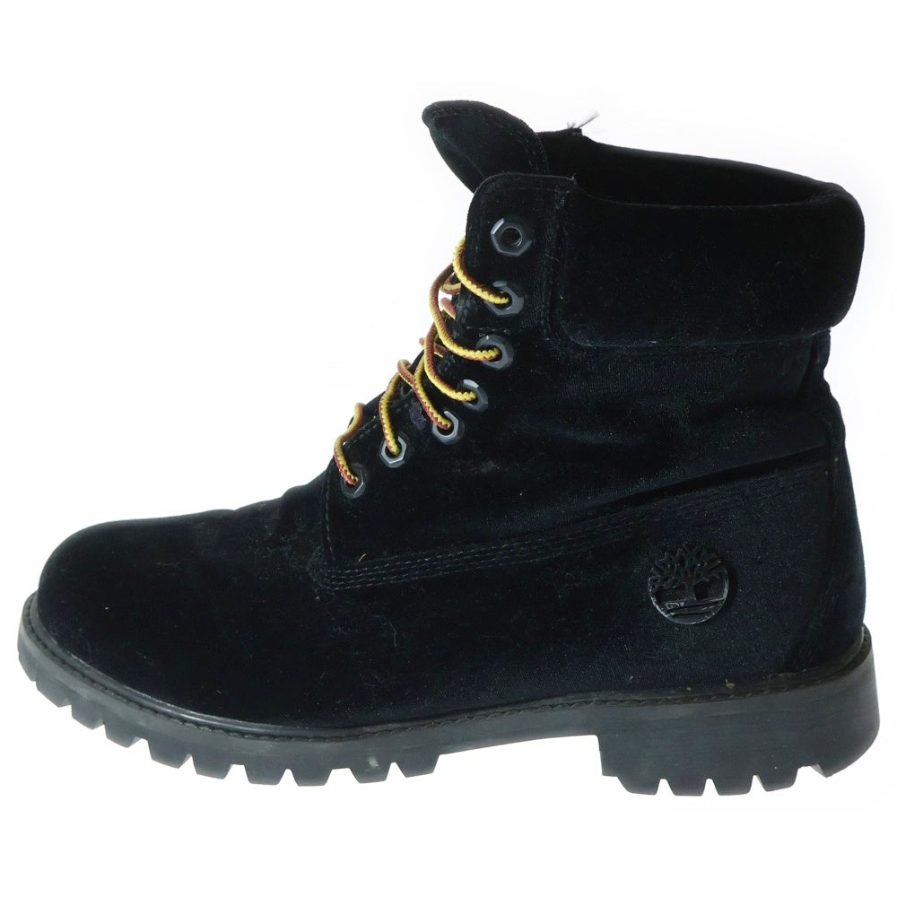 OFF-WHITE(オフホワイト) ×Timberland 6 Boot Velvet Black×ティンバーランド 6 ブート ヴェルヴェット ハイカットブーツ US9/27.0cm ブラック