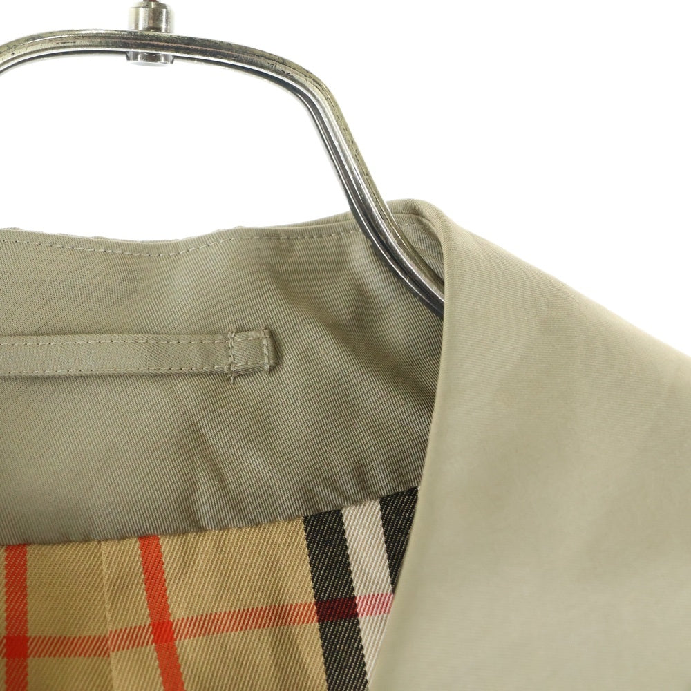 BURBERRY(バーバリー) ノバチェック ロゴボタン トレンチコート ダブル ベルト トレンチコート BBA83-972-41