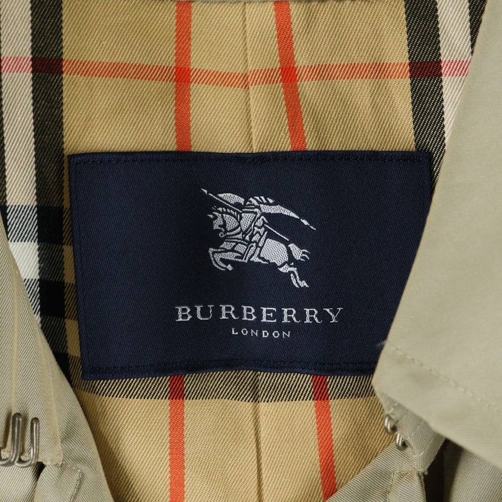 BURBERRY(バーバリー) ノバチェック ロゴボタン トレンチコート ダブル ベルト トレンチコート BBA83-972-41