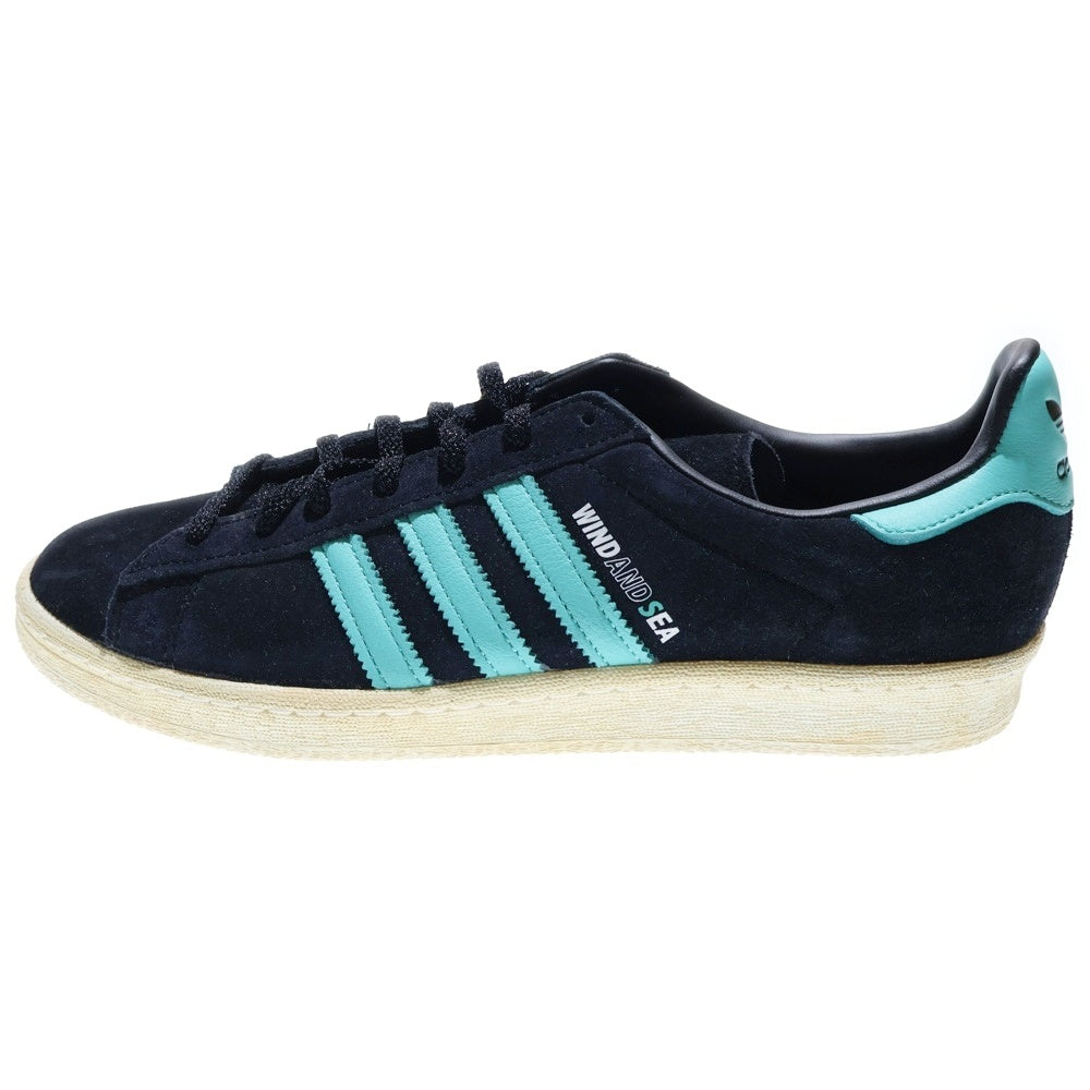adidas(アディダス) ×WIND AND SEA×ATMOS Originals Campus 80 GX3952 ウィンダンシー アトモス オリジナルス キャンパス 1ローカットスニーカー US10/28.0cm ブラック