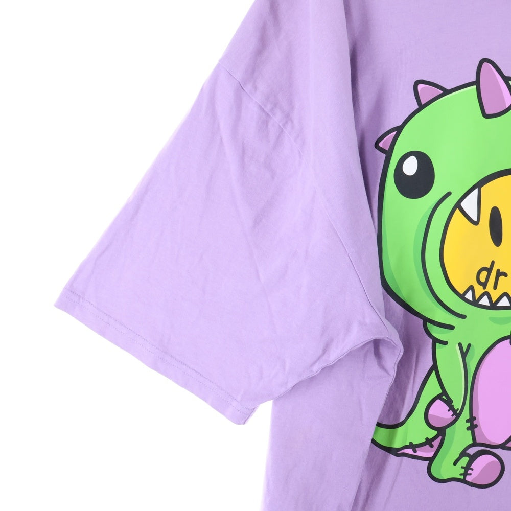 drew house(ドリューハウス) 20SS Dinodrew SS Tee ダイノドリュー フロントプリント半袖Tシャツ 半袖カットソー 65129 パープル