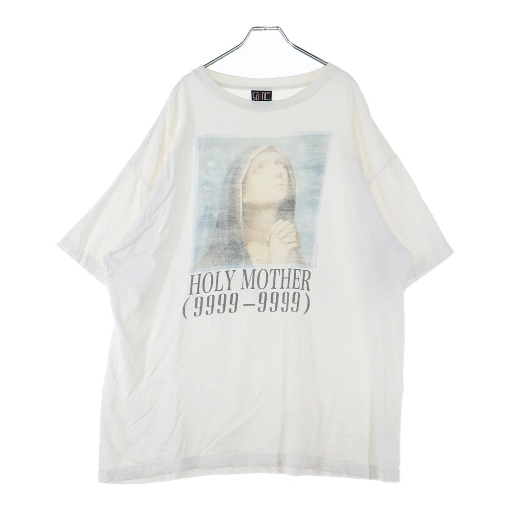 SAINT MICHAEL(セントマイケル) 22AW HOLY MOTHER SM-A22-0000-007 フロントプリント 半袖Tシャツ カットソー ホワイト