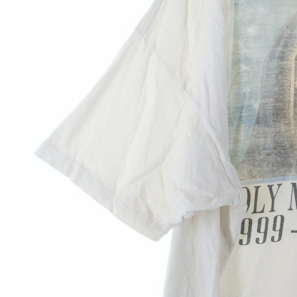 SAINT MICHAEL(セントマイケル) 22AW HOLY MOTHER SM-A22-0000-007 フロントプリント 半袖Tシャツ カットソー ホワイト