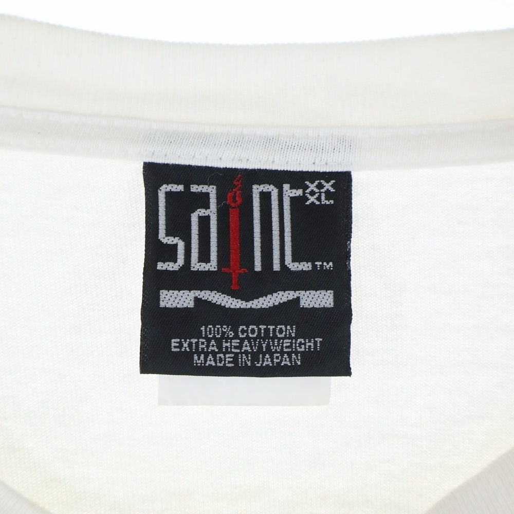 SAINT MICHAEL(セントマイケル) 22AW HOLY MOTHER SM-A22-0000-007 フロントプリント 半袖Tシャツ カットソー ホワイト