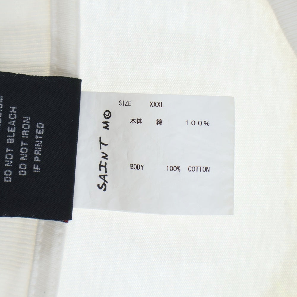 SAINT MICHAEL(セントマイケル) 22AW HOLY MOTHER SM-A22-0000-007 フロントプリント 半袖Tシャツ カットソー ホワイト