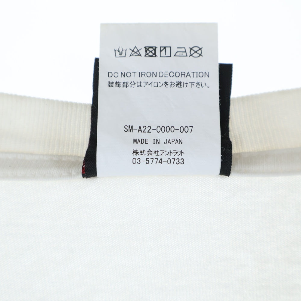 SAINT MICHAEL(セントマイケル) 22AW HOLY MOTHER SM-A22-0000-007 フロントプリント 半袖Tシャツ カットソー ホワイト