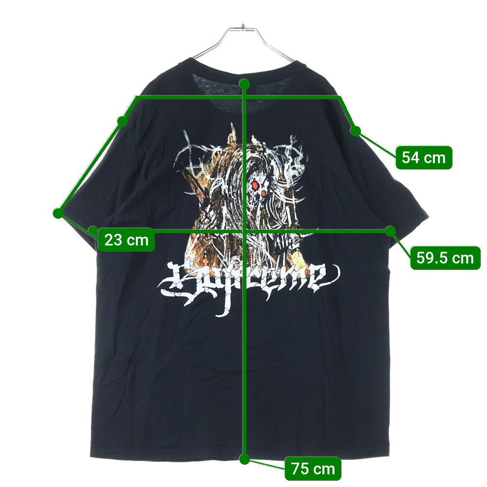 SUPREME(シュプリーム) 24AW Satan Tee サタントプリント 半袖Tシャツ カットソー ブラック