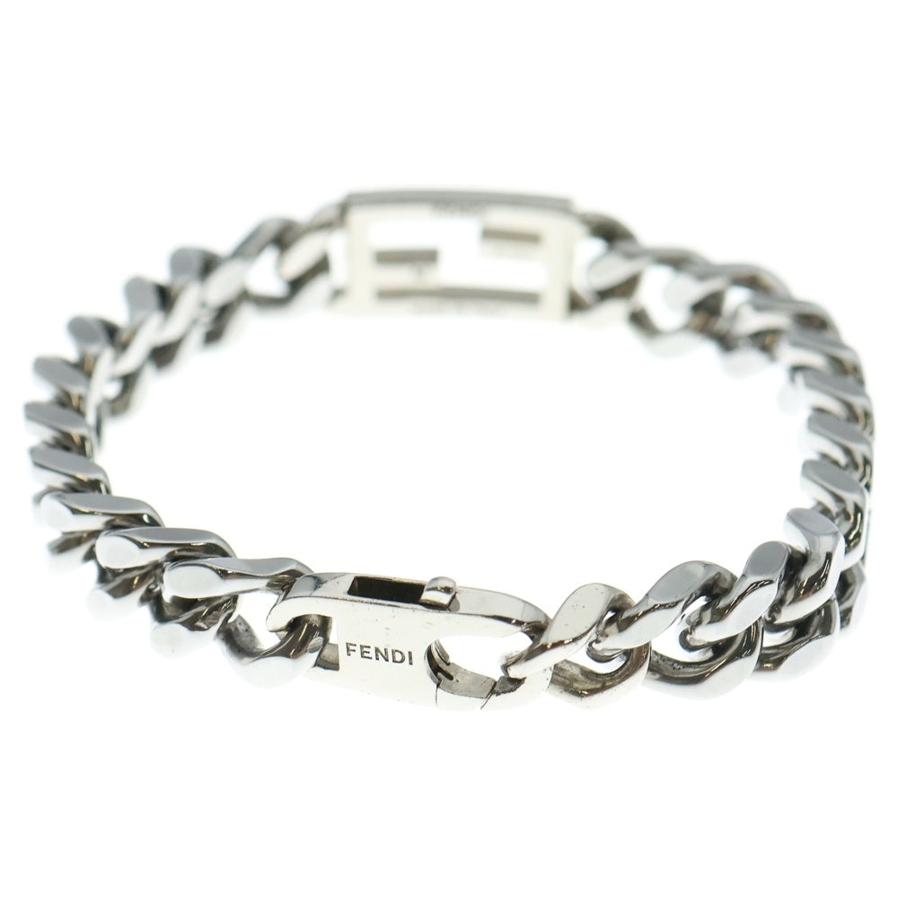 FENDI(フェンディ) バゲット FFロゴチェーンブレスレット OB3024 シルバー