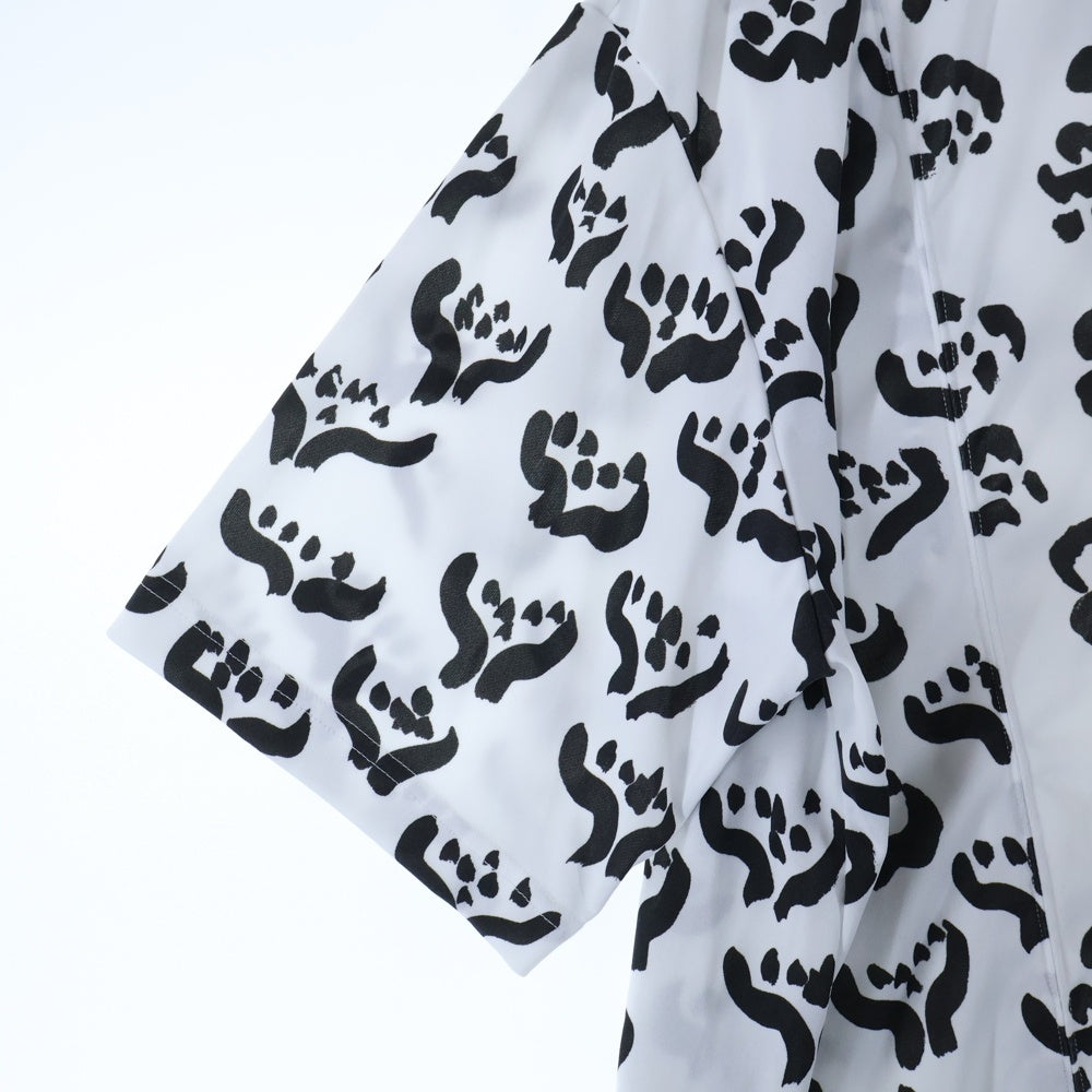 COMME des GARCONS COMME des GARCONS(コムデギャルソンコムデギャルソン) 23SS 総柄 アシンメトリーTシャツ カットソー ホワイト/ブラック レディース RK-T013