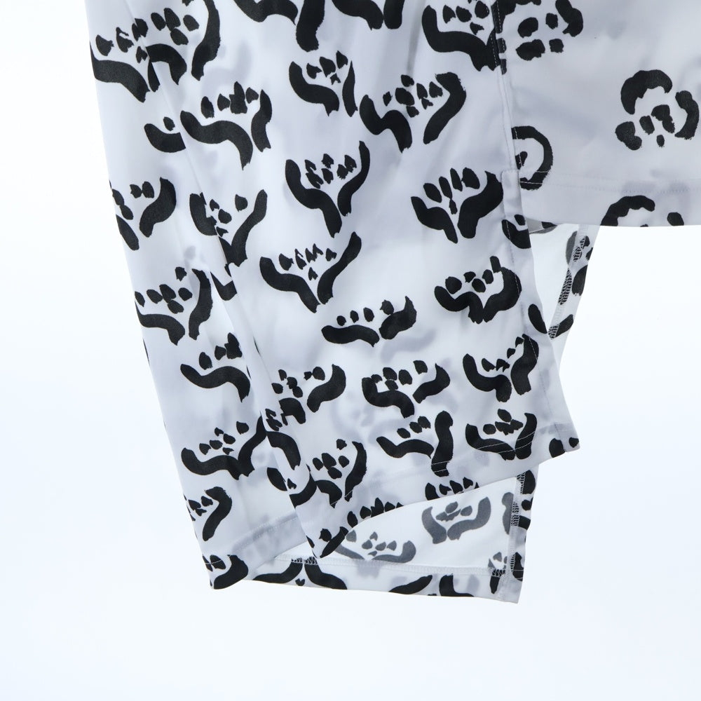 COMME des GARCONS COMME des GARCONS(コムデギャルソンコムデギャルソン) 23SS 総柄 アシンメトリーTシャツ カットソー ホワイト/ブラック レディース RK-T013