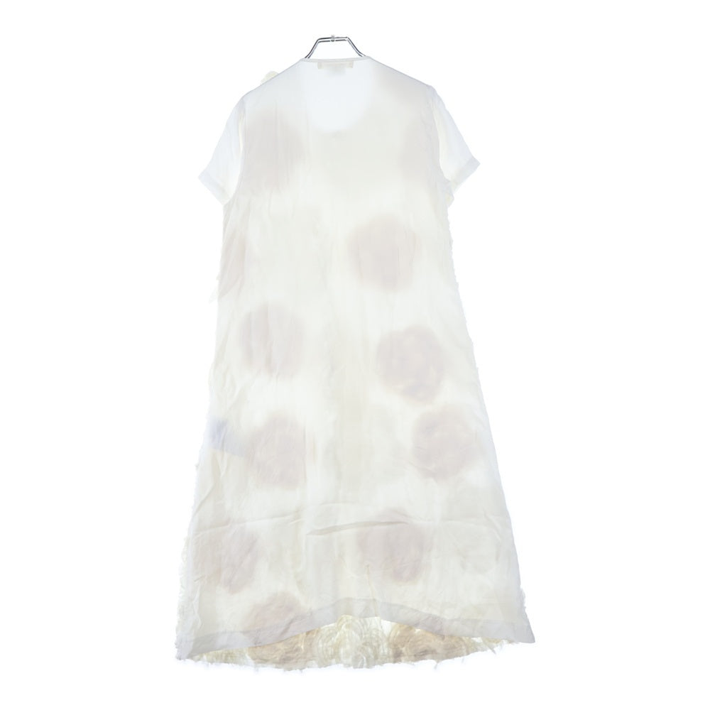 COMME des GARCONS(コムデギャルソン) 23SS フラワーデザイン 半袖ワンピース ホワイト レディース GK-T028