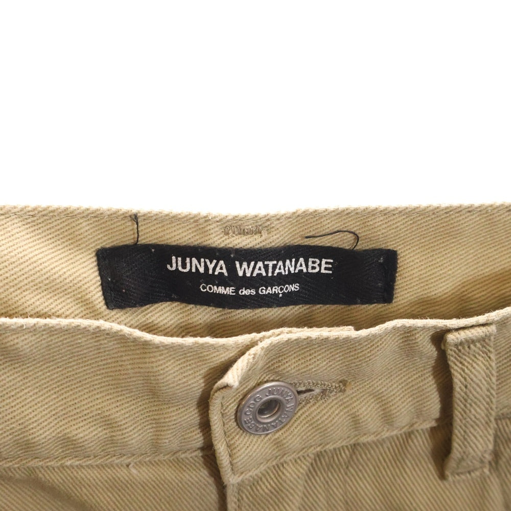 JUNYA WATANABE COMME des GARCONS(ジュンヤワタナベ コムデギャルソン) 16SS ジップフライ ストレートサルエルパンツ ボトムス ベージュ JQ-P042
