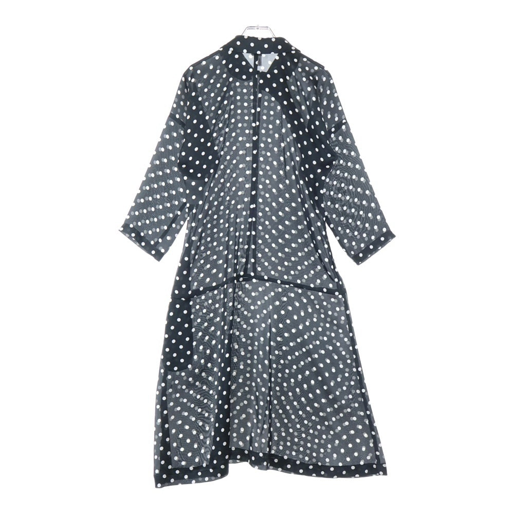 COMME des GARCONS COMME des GARCONS(コムデギャルソンコムデギャルソン) 12SS ドット ラウンドカラーワンピース ブラック レディース RI-O006