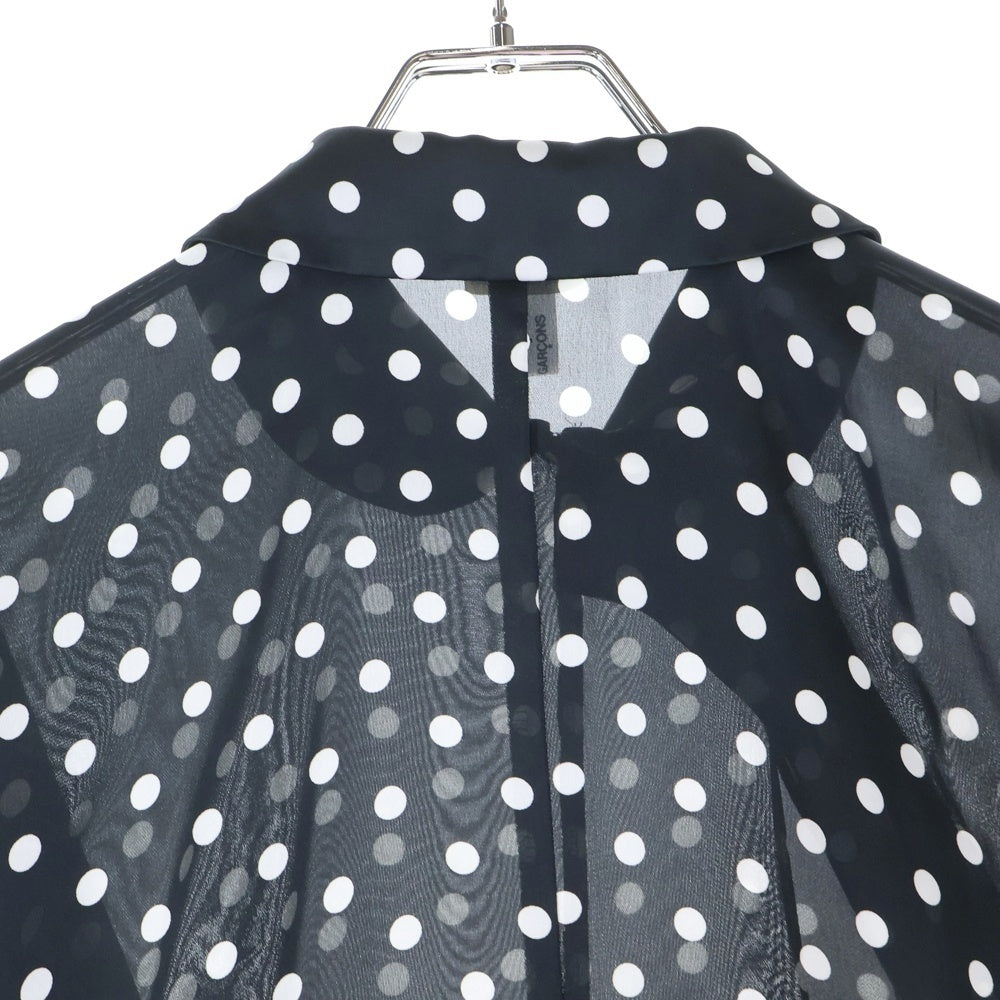 COMME des GARCONS COMME des GARCONS(コムデギャルソンコムデギャルソン) 12SS ドット ラウンドカラーワンピース ブラック レディース RI-O006