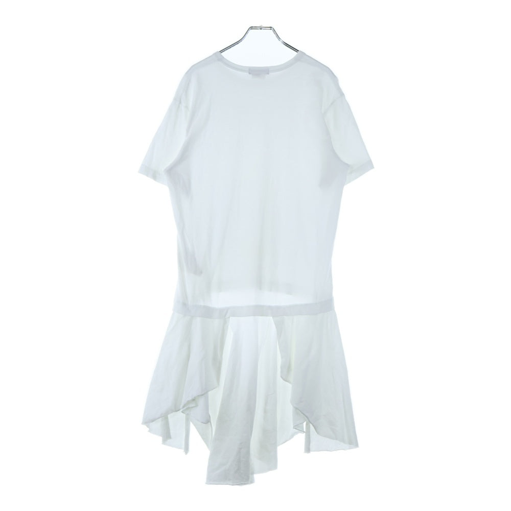 COMME des GARCONS HOMME PLUS(コムデギャルソンオムプリュス) 20SS レイヤード クルーネック 半袖Tシャツ カットソー ホワイト レディース PE-T009