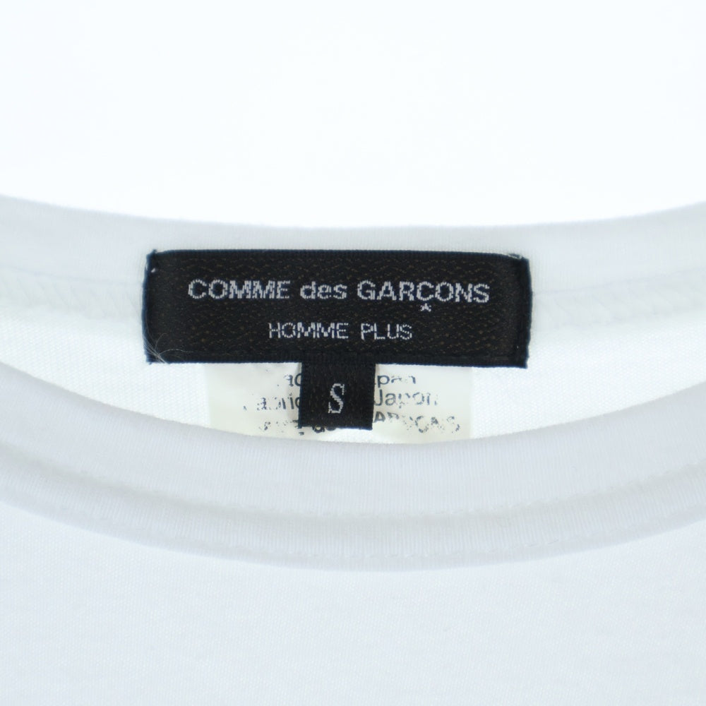 COMME des GARCONS HOMME PLUS(コムデギャルソンオムプリュス) 20SS レイヤード クルーネック 半袖Tシャツ カットソー ホワイト レディース PE-T009