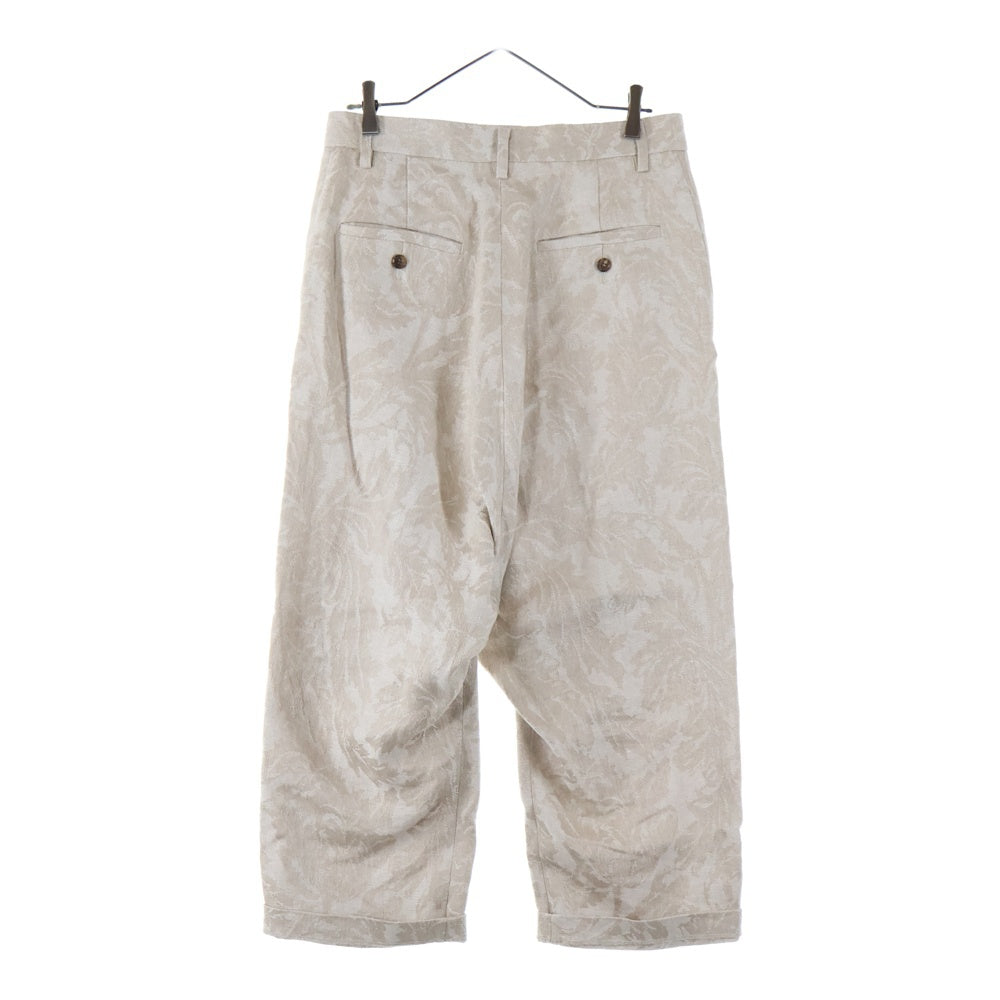 JUNYA WATANABE COMME des GARCONS(ジュンヤワタナベ コムデギャルソン) 19SS ボタニカルジャガードリネンパンツ ベージュ JC-P011