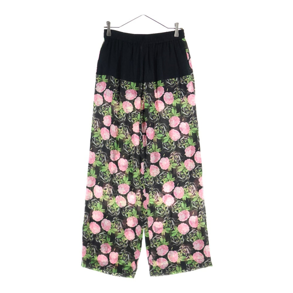 UNDERCOVER(アンダーカバー) レーヨン 花柄 ワイドパンツ ブラック レディース UP1D1507-2