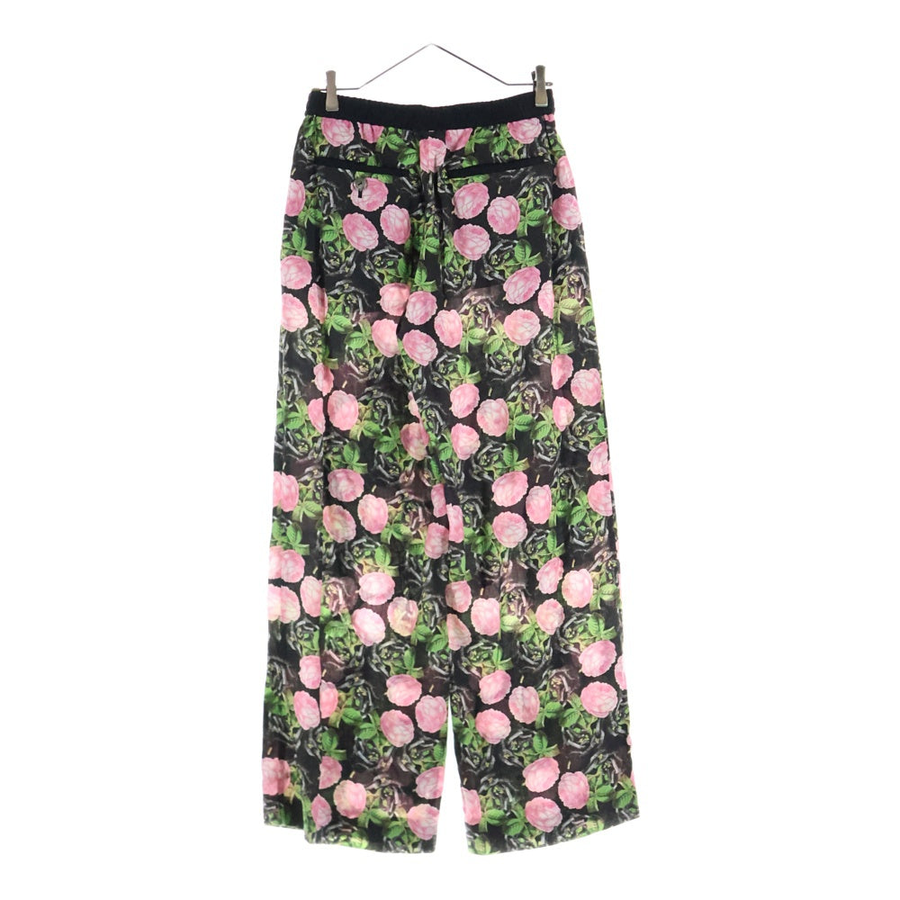 UNDERCOVER(アンダーカバー) レーヨン 花柄 ワイドパンツ ブラック レディース UP1D1507-2
