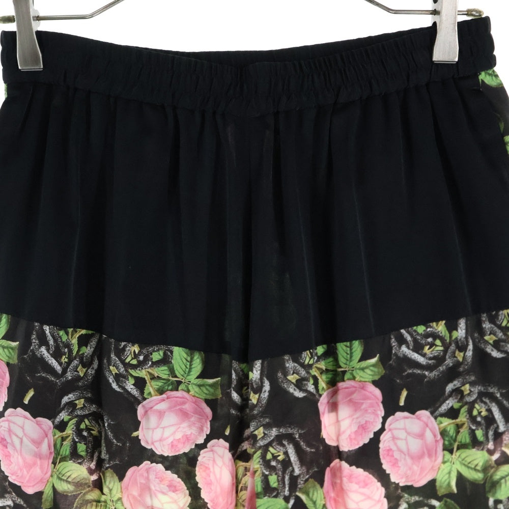 UNDERCOVER(アンダーカバー) レーヨン 花柄 ワイドパンツ ブラック レディース UP1D1507-2