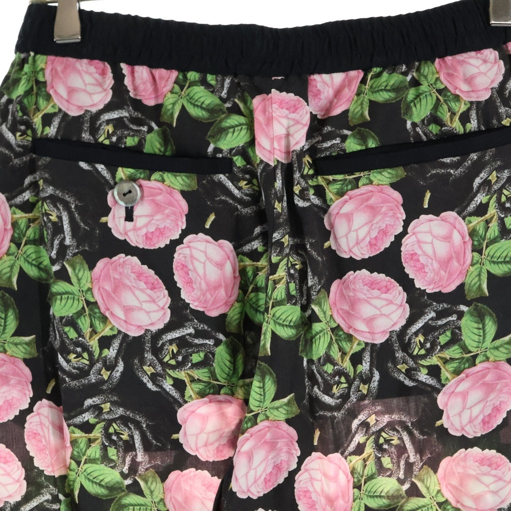 UNDERCOVER(アンダーカバー) レーヨン 花柄 ワイドパンツ ブラック レディース UP1D1507-2
