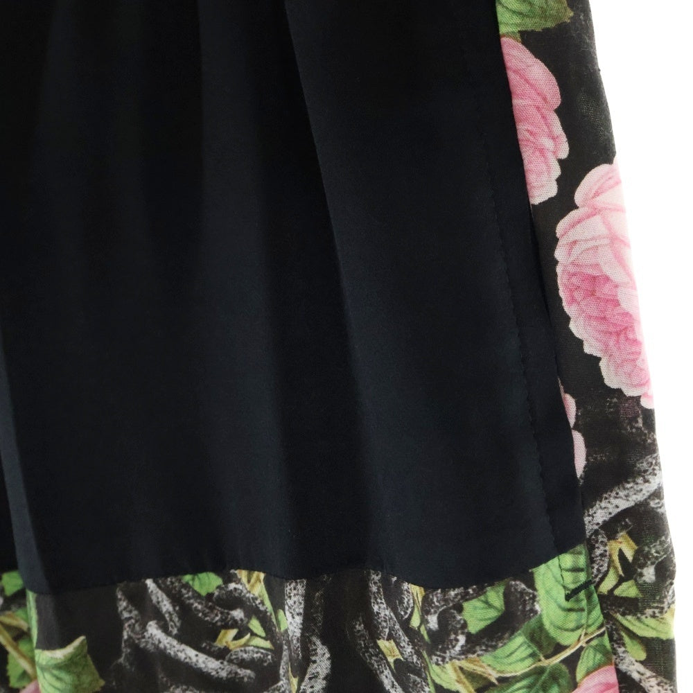 UNDERCOVER(アンダーカバー) レーヨン 花柄 ワイドパンツ ブラック レディース UP1D1507-2