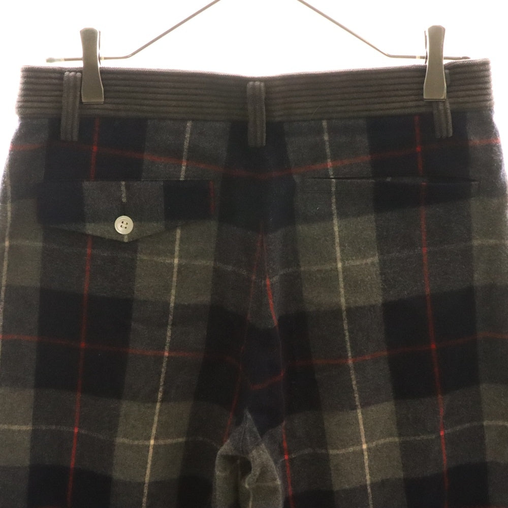 SueUNDERCOVER(スーアンダーカバー) 素材切替 花柄 チェック スラックス パンツ マルチ レディース SUV1504-1