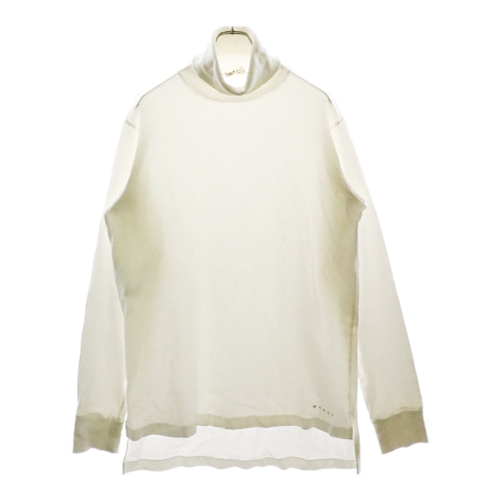 MARNI(マルニ) 20SS タートルネック 長袖Tシャツ カットソー ホワイト HUMU0126S0 S23577