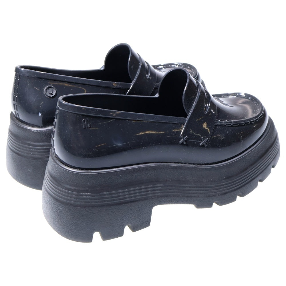 UNDERCOVER(アンダーカバー) ×MELISSA メリッサ ラバー 厚底 ローファー ブラック レディース