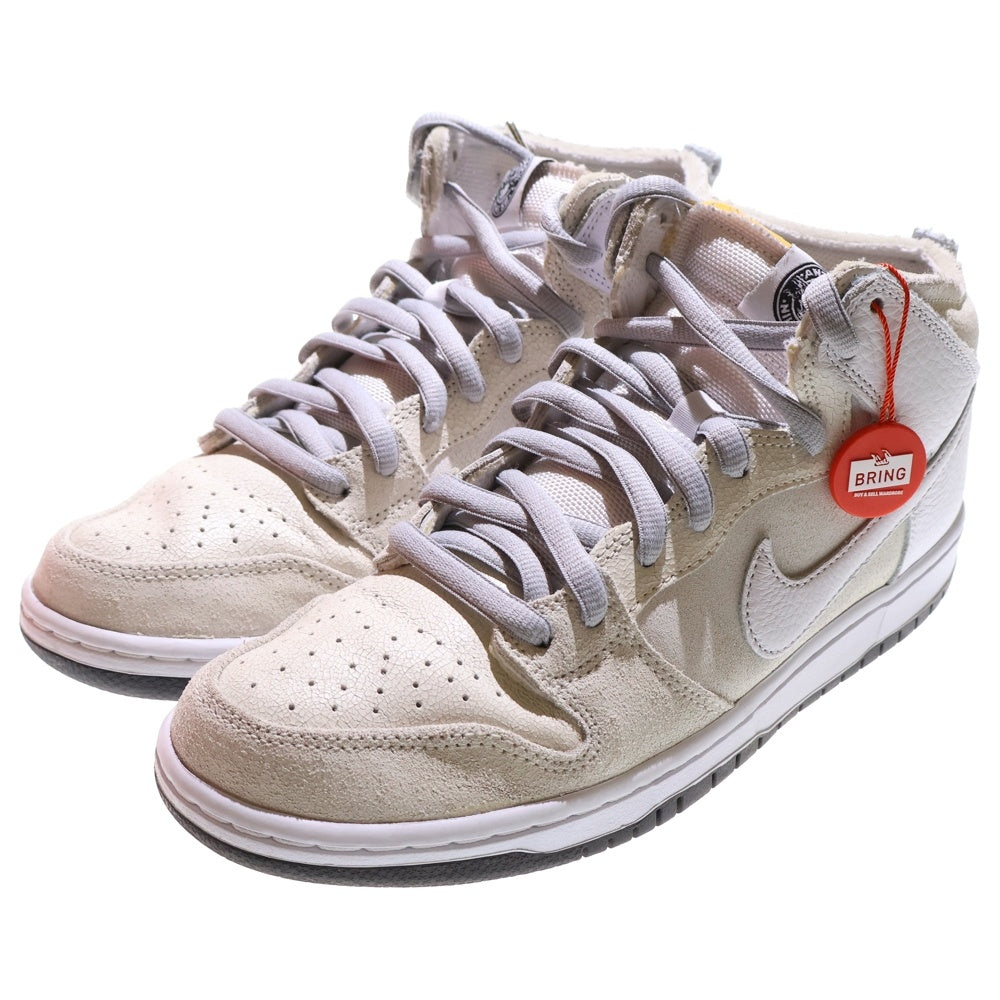 NIKE SB(ナイキエスビー) ×ANTIHERO DUNK HIGH QS WHITE HM5837-100 アンタイヒーロー ダンク ハイカットスニーカー US9.5/27.5cm ホワイト/ベージュ