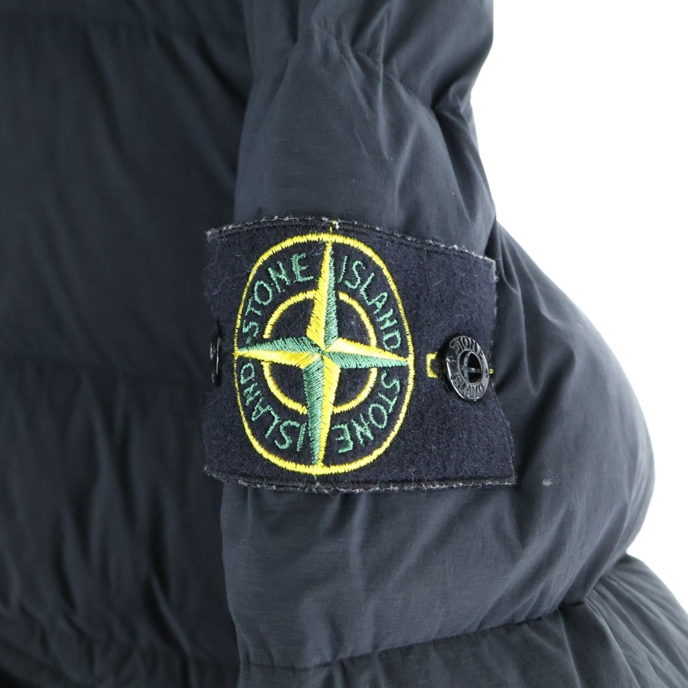 STONE ISLAND(ストーンアイランド) 24AW SEAMLESS TUNN EL NYLON DOWN 811543028 ダウンジャケット スタンドカラー ナイロン ジップアップジャケット ブラック