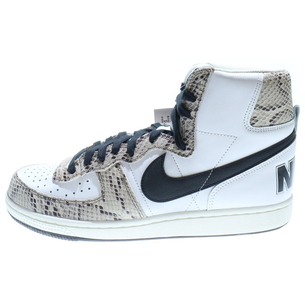 NIKE(ナイキ) TERMINATOR HIGH COCOA SNAKE FB1318-100 ターミネーター ココアスネーク 白蛇 ハイカットスニーカー US10.5/28.5cm ホワイト/ブラック