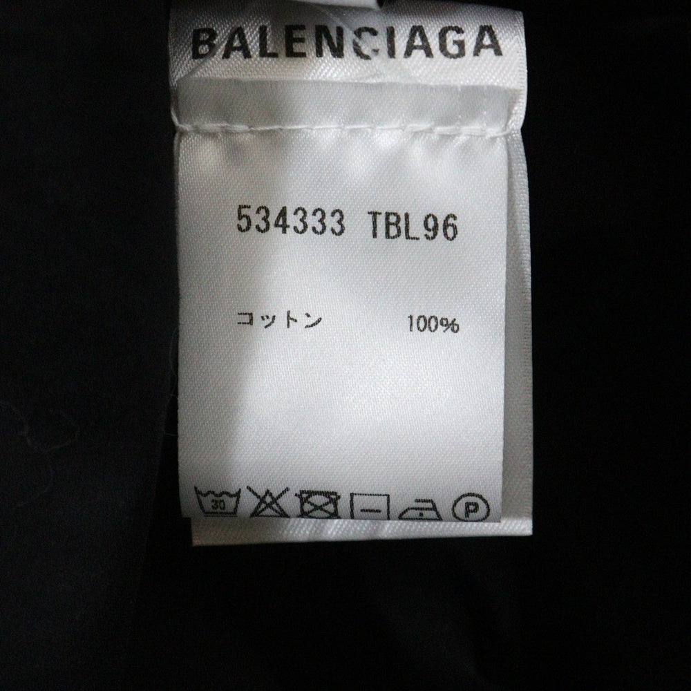 BALENCIAGA(バレンシアガ) ロゴ総柄 長袖シャツ ブラック 534333 TBL96