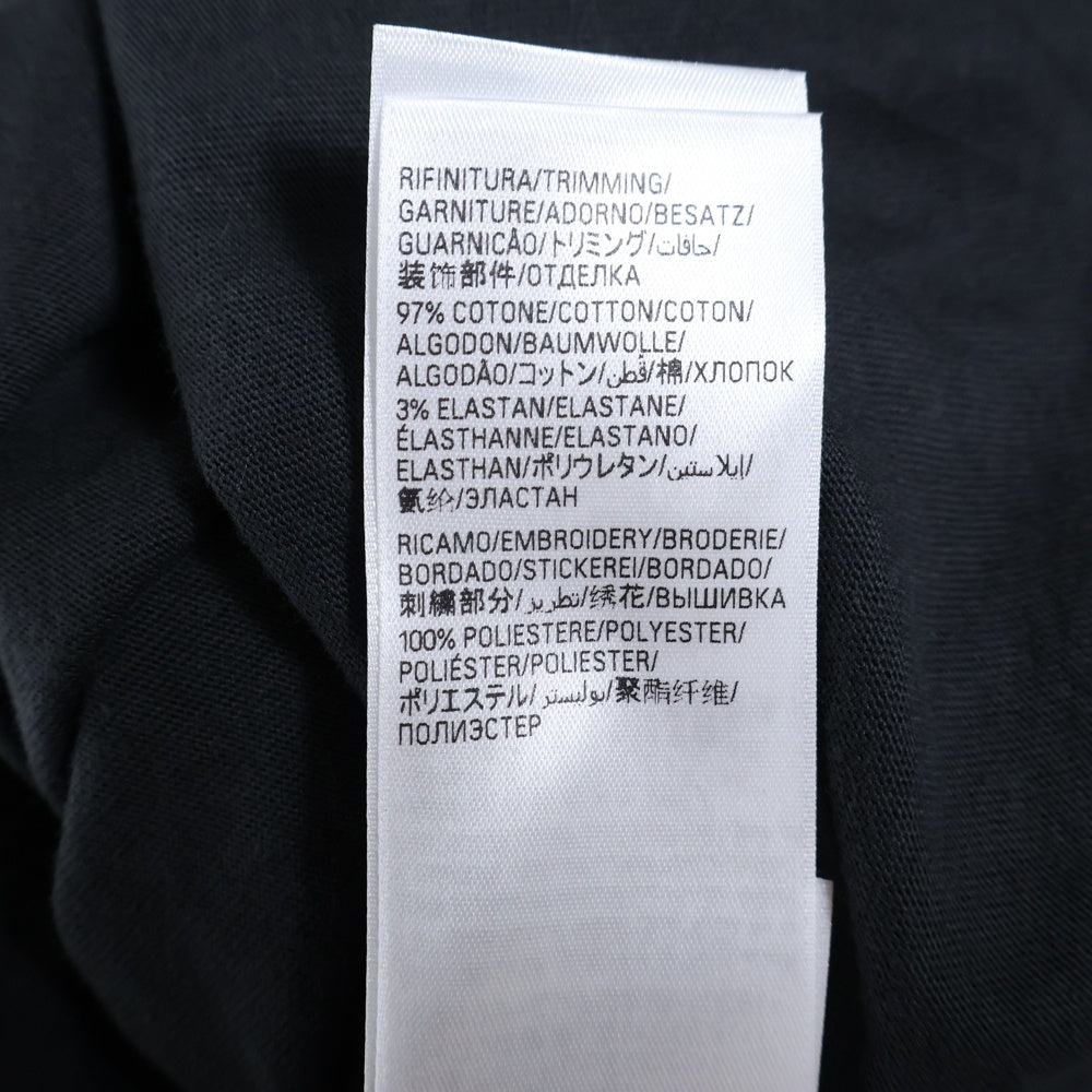 BALENCIAGA(バレンシアガ) ebay ロゴ刺繍 クルーネック 半袖Tシャツ カットソー ブラック 787349 TRVE8