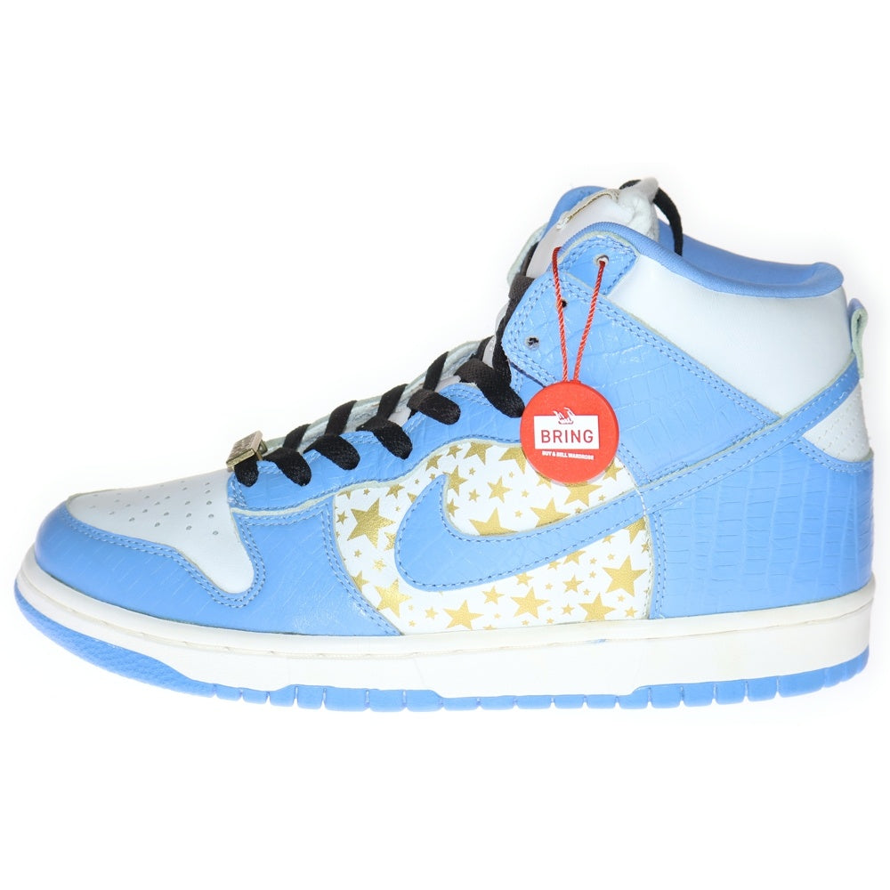 NIKE SB(ナイキエスビー) 03SS ×SUPREME DUNK HIGH PRO SB 307385-141 シュプリーム ダンクハイ プロ ハイカットスニーカー シューズ US9/27.0cm ブルー/ホワイト