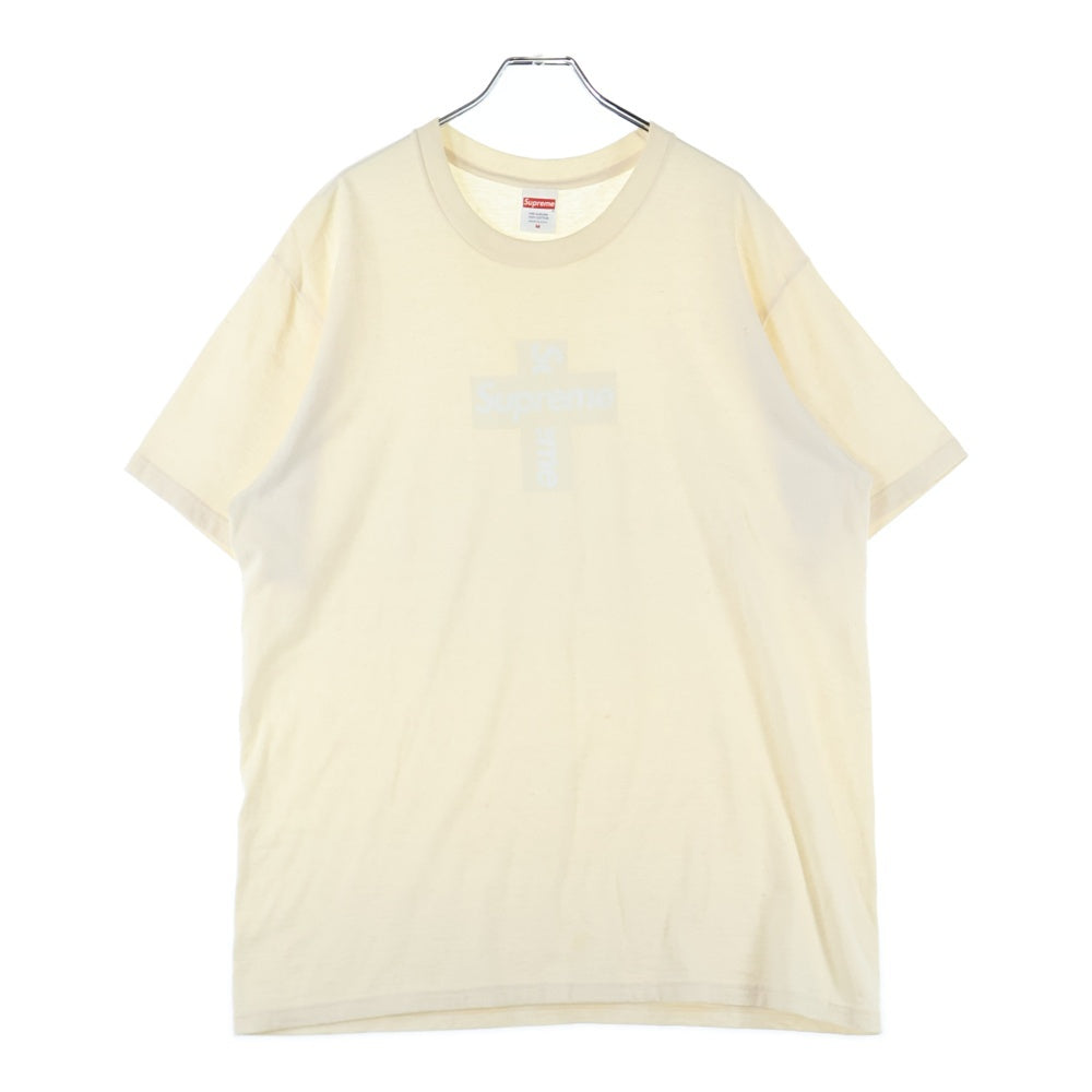 トップス 2020AW Supreme Cross Box Logo Tee Supreme Cross Box Logo Tee White Men's - FW20 - GB